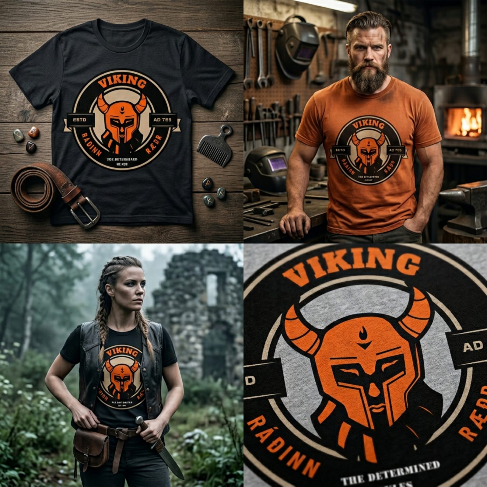 T'DAA Viking graphic tee lookbook